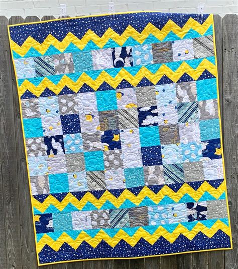 Baby Blocks Charm Square Baby Quilt Pattern in Two Size Options PDF ...