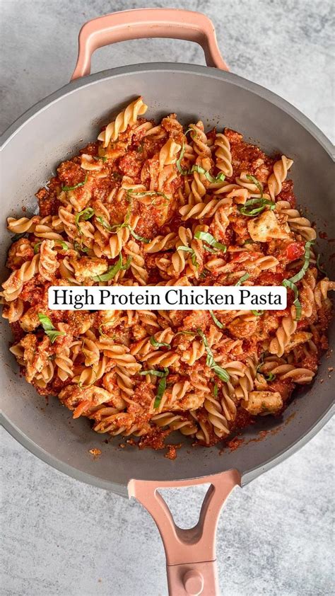 High Protein Chicken Pasta Dinner Recipes Chicken Recipes Healthy