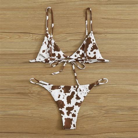 Sexy Cow Print Bikini Summer Swimsuits The Cow Print Shop The Best