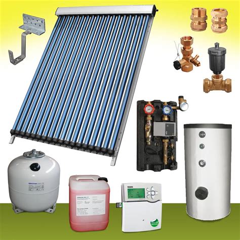 Paket Komplettpaket M Solaranlage Warmwasser Speicher Liter