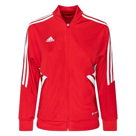 Adidas Track Jacke Condivo 22 Aeroready Rot Weiß Damen