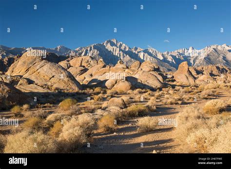 Alabama Hills National Scenic Area Lone Pine California Usa View