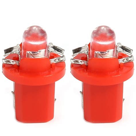 10pcs T5 B8 5d Led Car Light Auto Dashboard Instrument Light Bulbs Red Ebay