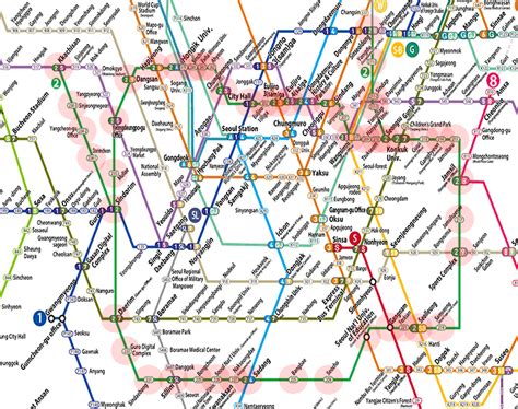 Line 2 map - Seoul subway