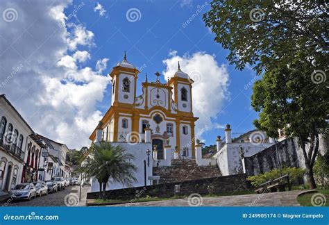 Baroque Church At Historic Center Ouro Preto Editorial Stock Image