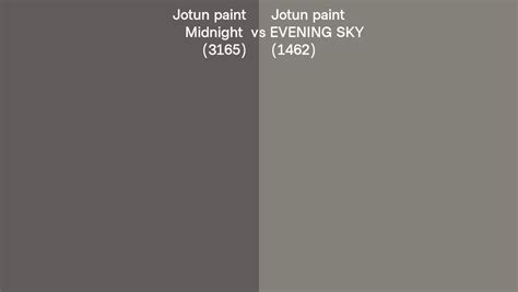 Jotun Paint Midnight Vs EVENING SKY Side By Side Comparison