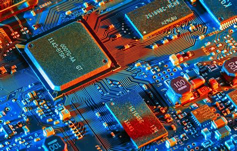 Wallpaper electronics, electronic components, microprocessor ...