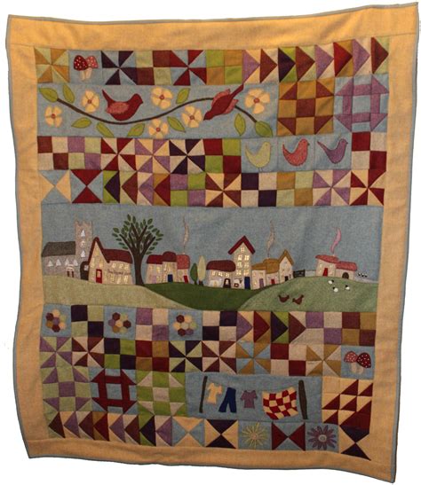 Quilt Kit Wool Quilt Block Of The Month Quilt As You Go Build A