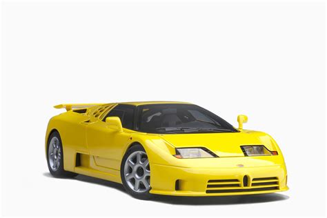 AutoArt Bugatti EB110 SS Yellow 1/18 Diecast Car