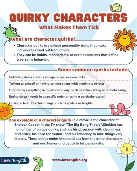 Character Quirks Examples Of Characters With Unconventional Quirks