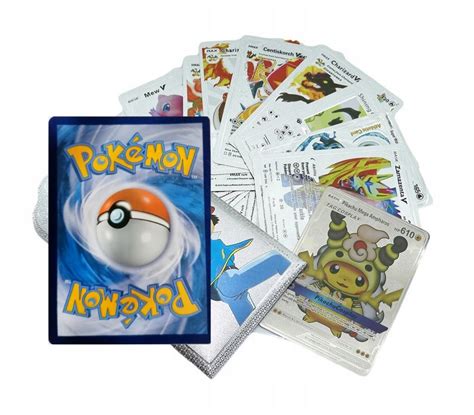 Oryginalna Karta Pokemon 10 srebrnych kart gratis Stan nowy 9 99 zł