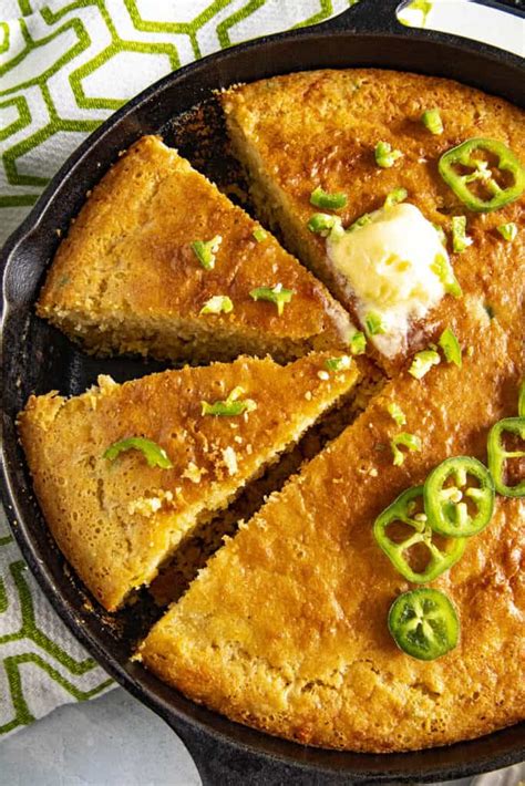 Skillet Cornbread Chili Pepper Madness