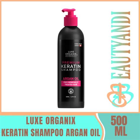 Luxe Organix Premium Keratin Argan Shampoo 210ml 500ml Lazada Ph