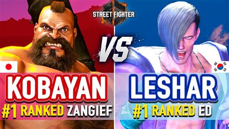 Sf Kobayan Ranked Zangief Vs Leshar Ranked Ed Itazan