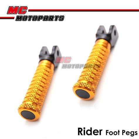 M Grip CNC Gold Rider Foot Pegs For Ducati Scrambler 800 15 20 19 18 17