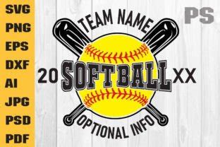 Softball Svg Template Softball Graphic By Ilukkystore Creative Fabrica