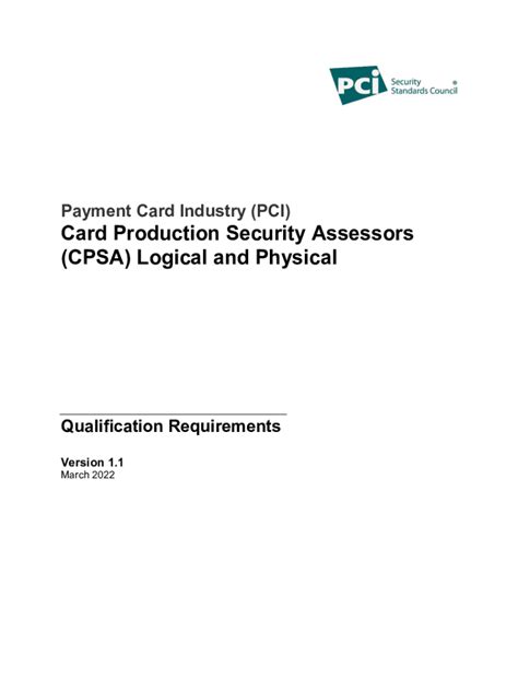 Fillable Online PCI Card Production And Provisioning Logical And