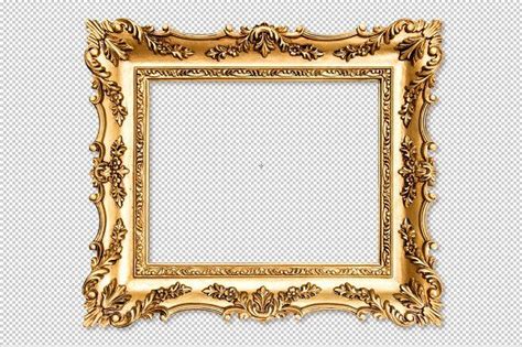 Baroque golden picture frame PNG | Baroque frames, Picture frames ...