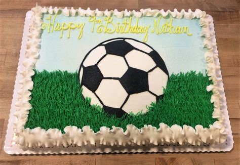 Soccer Decorated Birthday Cake Trefzger S Bakery