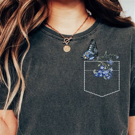 Wildflower Pocket Shirt Etsy