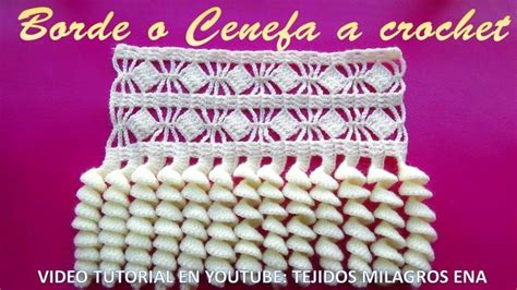 Borde Orilla Puntilla O Cenefa A Crochet Paso A Paso En Video