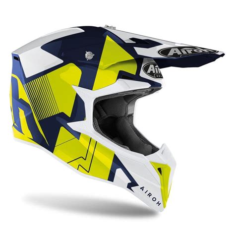 KASK AIROH WRAAP RAZE BLUE GLOSS Sklep Motocyklowy 4motos Pl