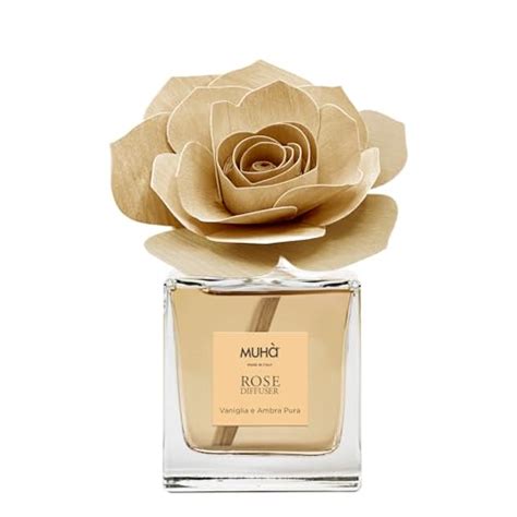 MUHA Diffuseur D Ambiance Rose Diffuser Parfum Vanille Et Ambre Pur