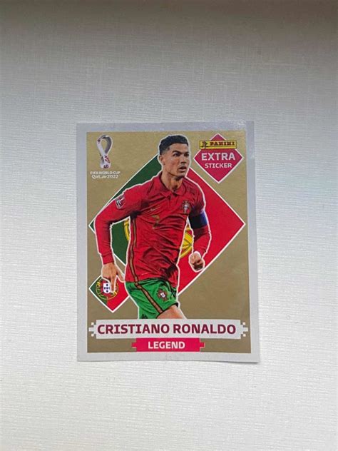 Figurinha Cristiano Ronaldo Legend Gold 2022 Parcelamento Sem Juros