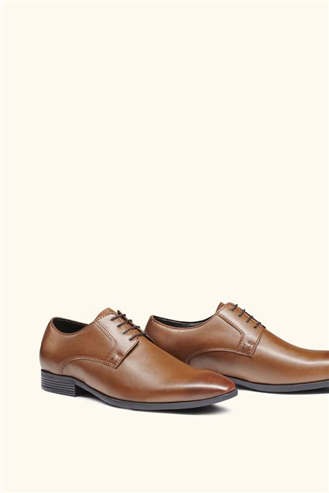 Fitzroy Tan Derby Shoes