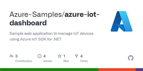 GitHub Azure Samples Azure Iot Dashboard Sample Web Application To