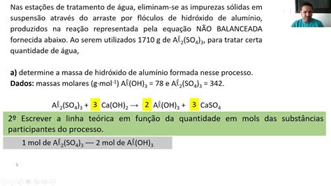 Passo A Passo Estequiometria Envolvendo Massa X Massa Youtube