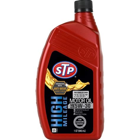 Stp High Mileage Full Synthetic Engine Oil W Quart Off