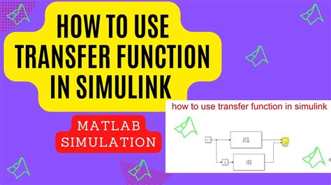 How To Use Transfer Function In Simulink