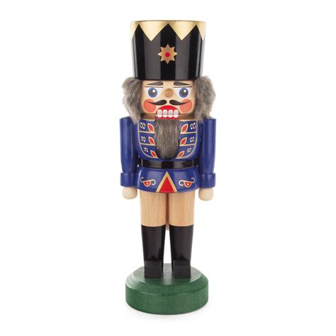 Nutcracker King Blue 22 Cm Dregeno Seiffener Originale