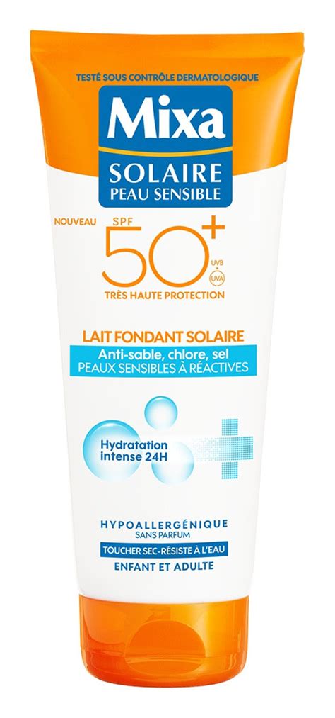 Th Nh Ph N Mixa Lait Fondant Solaire Pour Peaux R Actives Spf