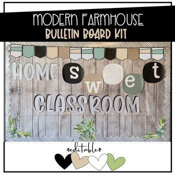 Modern Farmhouse Bulletin Board Kit by It's Tutti Dolci in Kinder