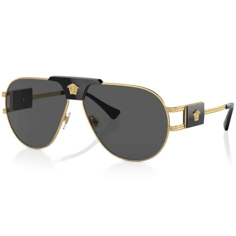 Versace 0ve2252 Sunglasses Gold Mainline Menswear