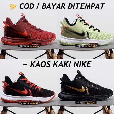 Jual Premium Original Sepatu Basket Lebron Witness Maroo Full All