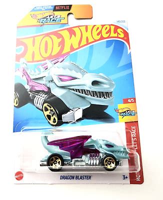 Hot Wheels Dragon Blaster Blue 140 140 250 2024 Hot Wheels Let S