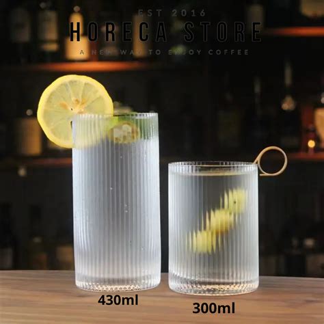 Jual Gelas Minuman Strip Borosilicate Ml Gelas Estetik Kaca Teh