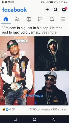 Lord Jamar Says Eminem Is A Guest In Hiphop YouTube