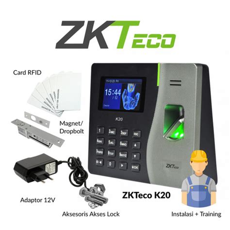 Jual ZKTeco MESIN ABSENSI FINGER PRINT K20 RFID BATTERY Kota