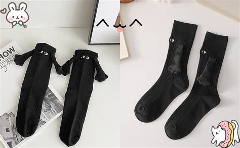 Pares Calcetines Para Parejas Sosteniendo Mano Socks De Ojos Grandes