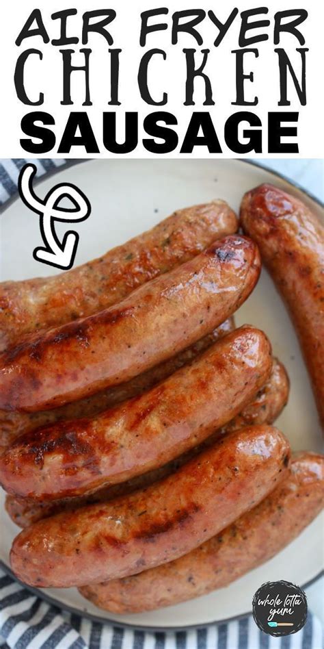 Chicken Sausage Air Fryer Recipe Whole Lotta Yum Rezept