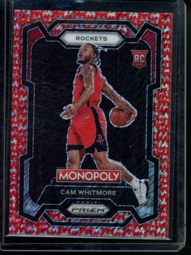 Panini Prizm Monopoly Cam Whitmore Red Millionaire Shimmer