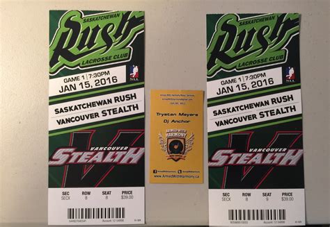 Free Tickets To Saskatchewan Rush Lacross Saskatoon Sasktel Center