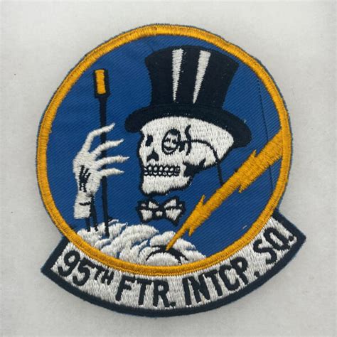 Usaf 95th Fighter Interceptor Squadron Patch Twill Fitzkee Militaria Collectibles