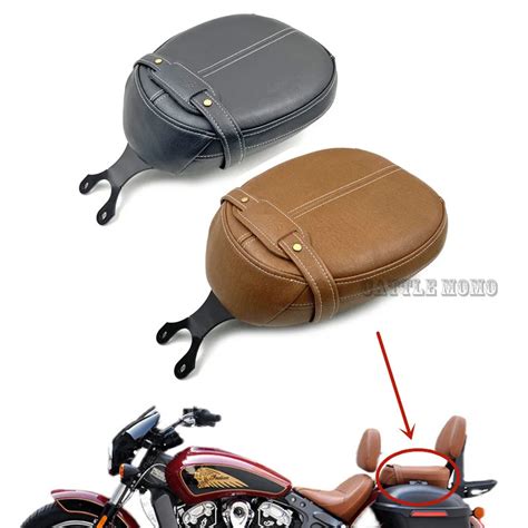 Coussin en cuir pour passager arrière de moto siège noir et marron