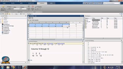 Matlab Session 1 Part 1 Basic Syntax In Matlab Youtube