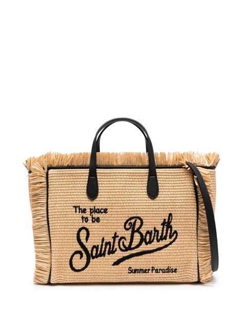 Mc Saint Barth Colette Interwoven Straw Tote Bag Farfetch